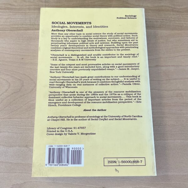Social Movements by Anthony Oberschall - Image 3