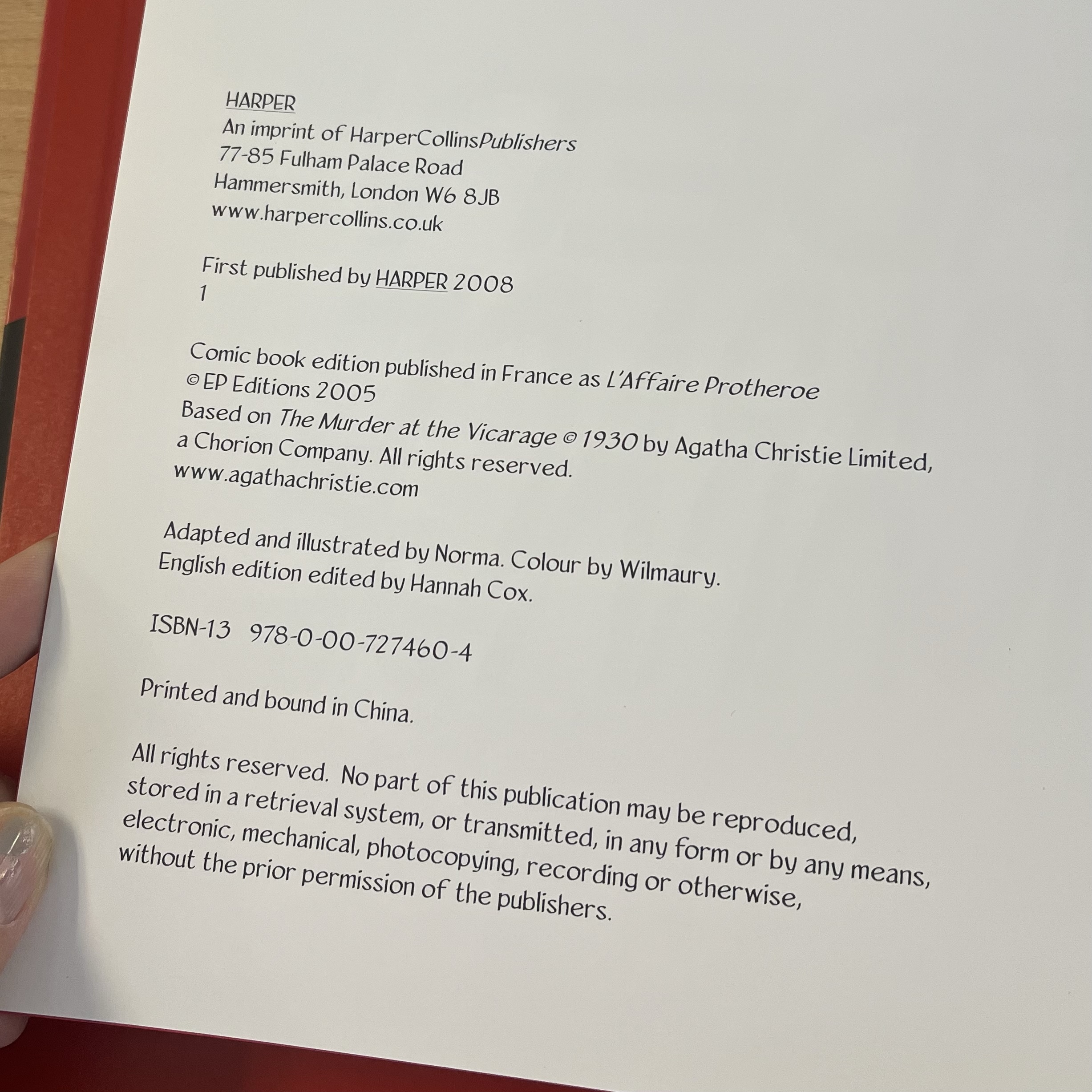 The Murder at the Vicarage by Agatha Christie (by Norma) - Image 6